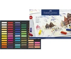 Faber-Castell - Minkštos pastelės Mini kartoninė dėžutė (72 vnt) (128272)