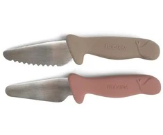 Filibabba Filibaba – pjovimo peiliai pradedantiesiems – 2 pakuotės – šilta pilka + rožė – (FI-03338)