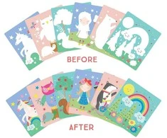 Jokomisiada FLOSS &amp; ROCK – Rainbow Fairy Easel vandens kortelė ir rašiklis – (43P6391)