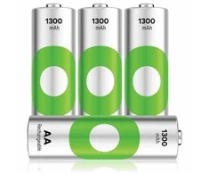 GP Battery GP baterija GP – ReCyko NiMH 130AAHCE įkraunamos baterijos, 4 pakuotės