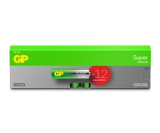 GP Battery GP - Super Alkaline AA baterijos, 15A/LR6, 1,5 V, 12 vnt. pakuotė