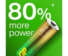 GP Battery GP - Ultra Alkaline 12xAA + 12xAA baterijų + rankinis vėduoklis