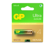 GP Battery GP - itin šarminės AA baterijos, 15AU/LR6, 1,5 V, 4 vnt. pakuotėje