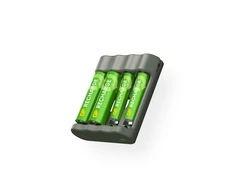 GP Battery GP - Įkraunamų baterijų įkroviklis, B441 (USB), įskaitant 2 x AA 2100 mAh + 2 x AAA 800 mAh baterijas