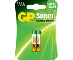 GP Battery GP - Super Alkaline baterijos, AAAA dydžio, 25A/LR61, 2 vnt. pakuotėje