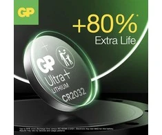 Gpgp Batteries GP - „Ultra Plus“ ličio elemento baterijos CR2032, 3 V - 4 vnt. pakuotėje