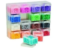Hama Beads Hama – karoliukai – didelė laikymo dėžutė su Midi karoliukais ir 16 skyrių (6761)