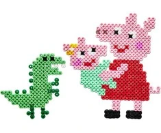 Hamapeppa Pig Hama - Midi pakabinama dėžutė Peppa Pig + Mažoji sesutė (387976)