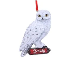 Harry Potter Hedwig poilsio kabantis ornamentas 9cm