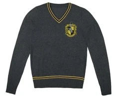 Distrineo SAS Haris Poteris - Hufflepuff - Pilkas megztinis - Didelis