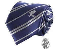 Distrineo Sas Harry Potter Haris Poteris - Ravenclaw - Prabangus kaklaraištis su metaliniu segtuku