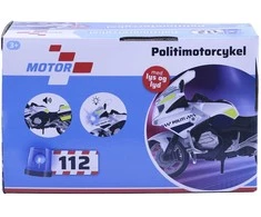 Rm Motors Impulse Toys „Motor 112“ – policijos motociklas su šviesomis ir garsu (18 cm) (I-1600007)