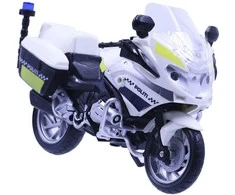 Rm Motors Impulse Toys „Motor 112“ – policijos motociklas su šviesomis ir garsu (18 cm) (I-1600007)