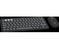 Klaviatūra ir pelė Logitech Pebble 2 Combo for Mac, grafito spalvos