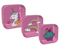 Priešpiečių dėžučių rinkinys Itotal Unicorn, 3vnt./pak.