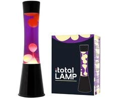 iTotal - Lava Lamp - Juodas/Violetinė/Geltona - 40 cm (1270426)
