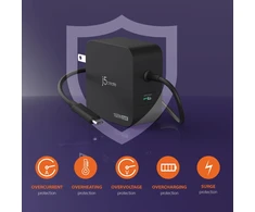 J5J5Create J5create – 102 W GaN PD USB-C 2 prievadų įkroviklis, keičiami kintamosios srovės kištukai