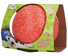 jolly pets - Jolly Soccer Ball - Oranžinis/Baltas - L (20cm)