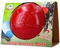 „Jolly Pets“ – Linksmas futbolo kamuolys – Raudona – L (20 cm)