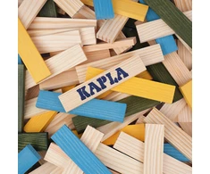 Kapla – 120 dėžutė – natūrali, šviesiai mėlyna, geltona ir žalia