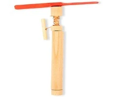 Kikkerland - Huckleberry Pull Helicopter - (HB49-F)