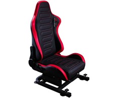 X Rocker Xrocker Xr Racing Chicane lenktyninė sėdynė Xr lenktyniniam įrenginiui - juoda ir raudona