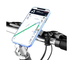 Realprices Vibracijos slopintuvo laikiklis telefonui, dviračiui, varikliui, paspirtukui, MTB navigacijai