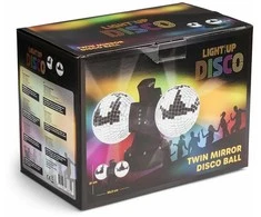 Light Up APŠVIETIMAS – Dviguba veidrodinė rutulinė lempa LED (MCDC010)