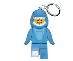 LEGO – raktų pakabukas su šviesos diodu – „Shark Suit Guy“ (4006036-LGL-KE155H) 4006036-LGL-KE155H