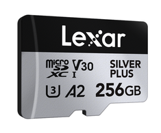 Atminties kortelė Lexar 256GB Micro SDXC Professional Sidabrinis Plus UHS-I A2 V30 U3 4K