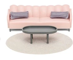 Lundby - Basic Living Room (18025)