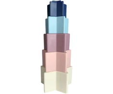 Magni - Silicone Stacking Tower w. Star Shaped Boxes (5548)