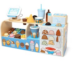 Melissa &amp; Doug - Cool Scoops Ice Creamery Wooden Counter (806105)