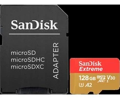 Atminties kortelė SanDisk microSDXC Extreme 128GB 190/90 MB/s UHS-I U3
