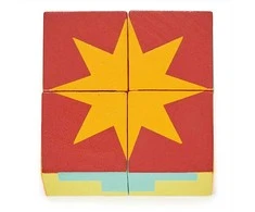 Mentari – Block Puzzle 4 vnt – Formos ir spalvos – (MT7113)
