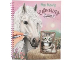 Miss Melody Spalvinimo knygelė „Mis Melody“ su blizgučiais (413745)