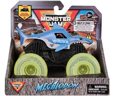 Monster Jam 1:43 šviečiančių ratų sunkvežimis - Megalodon
