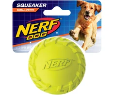 Hagen NERF - Nerf Dog Tire Squeak Ball - Žalias/Mėlyna - 6.4 cm