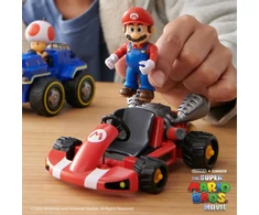 Jakks Pacific Nintendo Super Mario Movie – Figūra su Kart – Mario (6 cm) (417684)