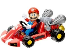 Jakks Pacific Nintendo Super Mario Movie – Figūra su Kart – Mario (6 cm) (417684)