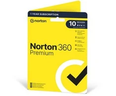 NORTON – 360 Premium antivirusinė programinė įranga – 10 įrenginių per 1 metus