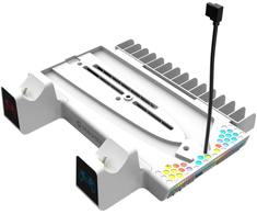 „Oniverse“ daugiafunkcis „PS5 Nexus 5“ stovas, skirtas „PS5“ – baltas