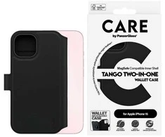 Panzer Glass CARE by PanzerGlass Feature Tango 2w1 Wallet MagSafe Apple iPhone 15 - dėklas telefonui juodos spalvos