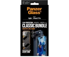 Panzer Glass „PanzerGlass“ – 2 viename klasikinis rinkinys – „iPhone 17 Pro“ – su „FASTFIT IN-A-BOX“