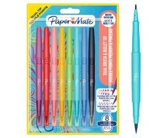 Papermate „Paper Mate“ – „Flair“ dvigubo antgalio flomasteriai, 8 vnt. (2199386)