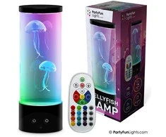 Nielsen_Light Party Fun Lights Vakarėlio linksmybės – Medūzos lempa su nuotolinio valdymo pulteliu – Aukštis: 30 cm (605403)