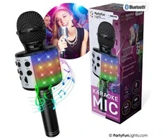 Partyfunlights Party Fun Lights – Karaoke mikrofonas su garsiakalbiu – (605600)