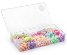 Pearl ´n Fun - Pastel perlemix m/elastiksnor assorted former (714206)
