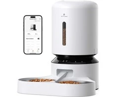 Petlibro - Granary WiFi dvigubas maisto padėklas - Baltas - 5 litrų talpa