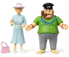 Pippi Langstrump Pippi Longstocking - Efraim &amp; Miss Prysselius Figures (18101)